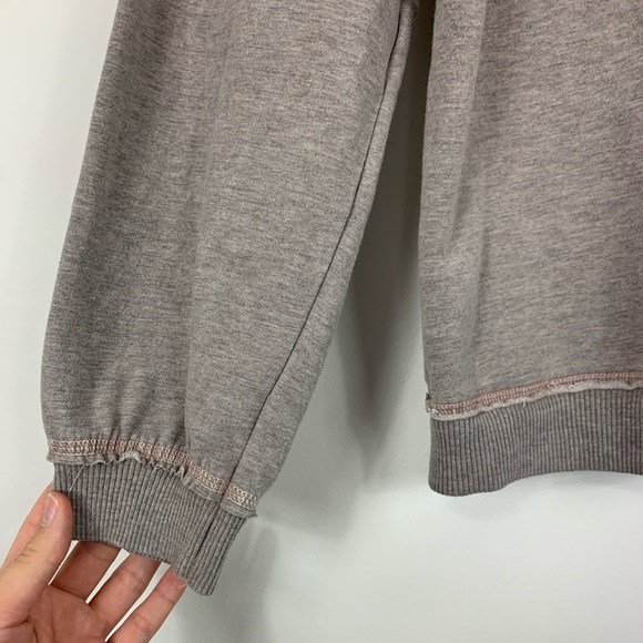 Project Social T Abby Lace-Up Tan Hoodie Medium - Picture 6 of 10